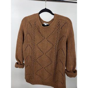 Old Navy Chunky Knit Brown Pullover Sweater